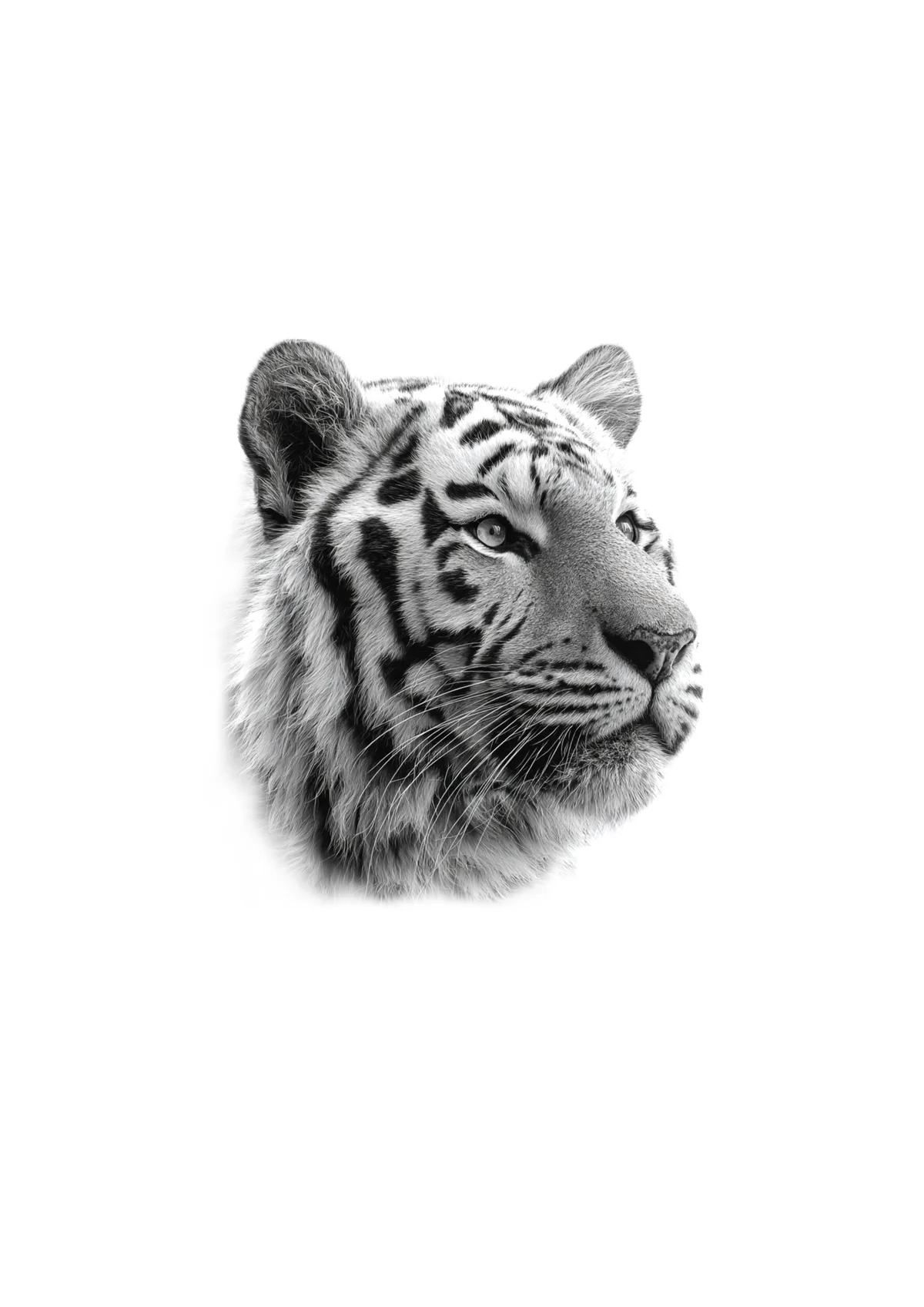Dessin disponible — Portrait de tigre.