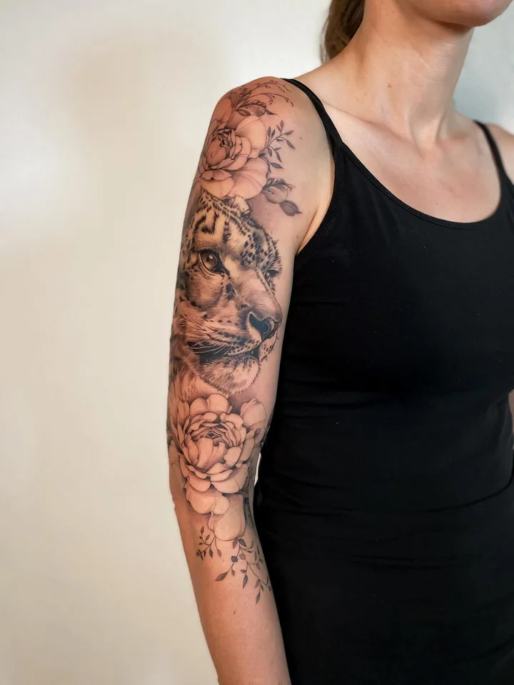 panthère des neiges — Deux jours de tatouage pour la courageuse Annick  comme j’ai adoré réaliser cette pièce…