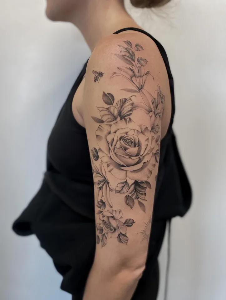 Pour Pauline — Deux jours consécutifs pour ce haut de bras fleuri — Done with the bests — RDV -> — Lentigny S…